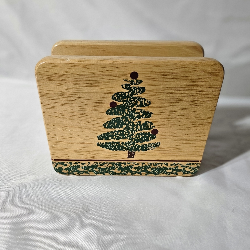 Vintage Furid 1998 Wooden Napkin/Letter Holder